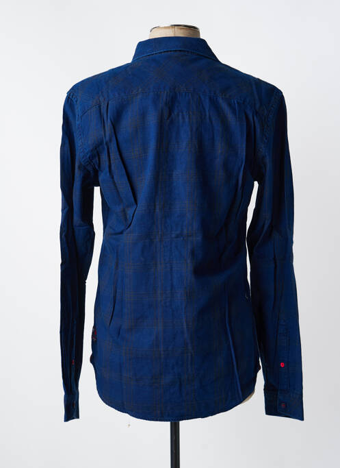 Chemise manches longues bleu TIMEZONE homme