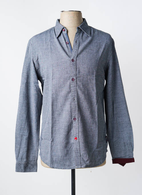Chemise manches longues gris TIMEZONE homme