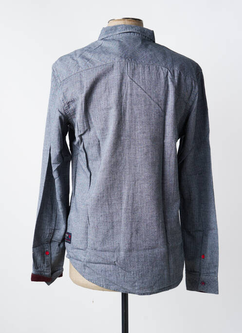 Chemise manches longues gris TIMEZONE homme
