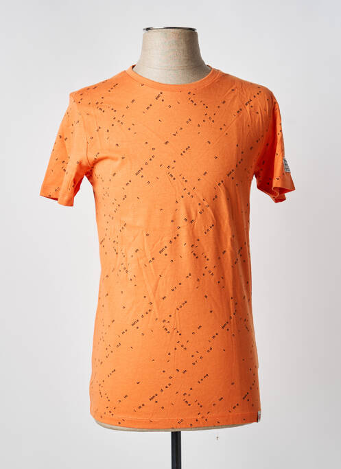 T-shirt orange TIMEZONE homme