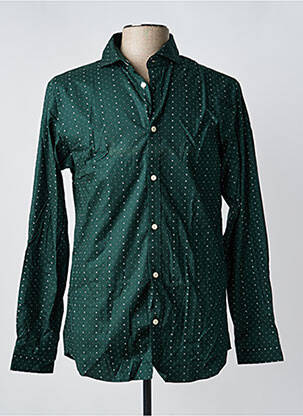 Chemise manches longues poignets boutonnés vert SELECTED homme
