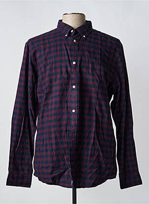 Chemise manches longues poignets boutonnés bleu SELECTED homme