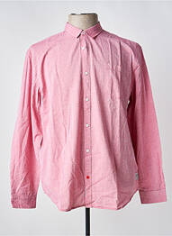 Chemise manches longues rose TIMEZONE homme