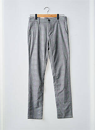 Pantalon chino poches taille normale gris SELECTED homme
