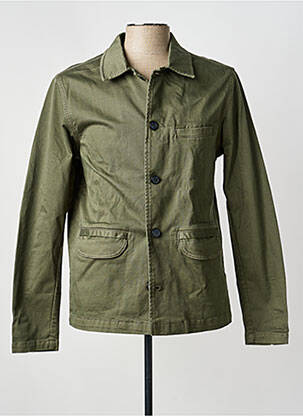 Veste casual fermeture boutonnée sur le devant vert SELECTED homme