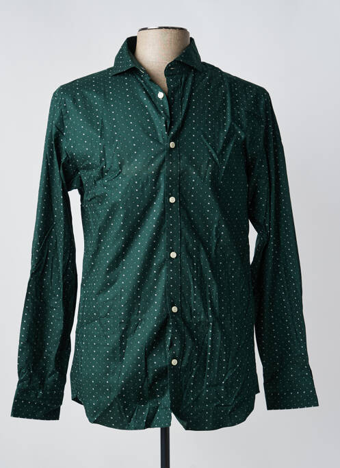 Chemise manches longues imprimé fantaisie vert SELECTED homme
