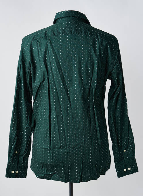 Chemise manches longues imprimé fantaisie vert SELECTED homme
