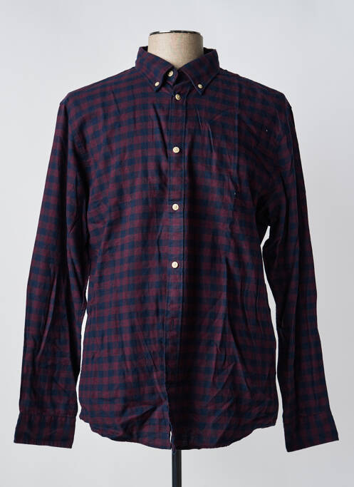 Chemise manches longues poignets boutonnés bleu SELECTED homme