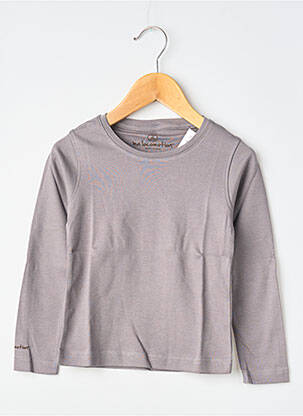 T-shirt manches longues manches longues gris MA LOCOMOTION garçon