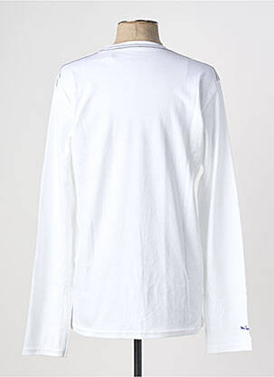 T-shirt coupe droite manches longues blanc MA LOCOMOTION homme