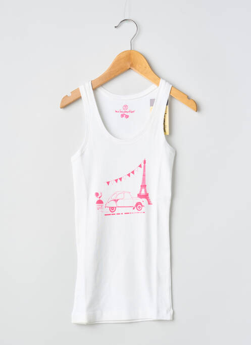 Débardeur blanc MA LOCOMOTION fille