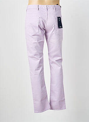 Jeans coupe droite fermeture zippée sous rabat boutonné taille normale violet ARMANI homme