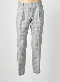 Pantalon chino fermeture zippée sous rabat avec crochet taille normale gris STRELLSON homme