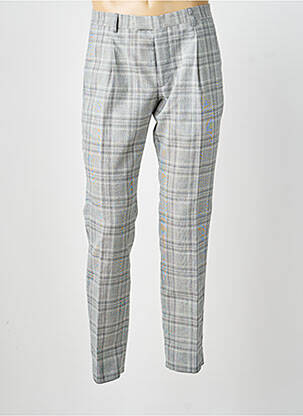 Pantalon chino fermeture zippée sous rabat avec crochet taille normale gris STRELLSON homme