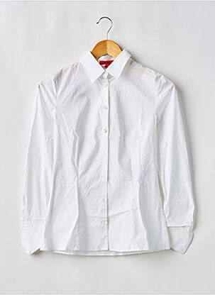 Chemise manches longues poignets boutonnés blanc HUGO BOSS homme