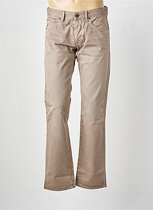 Jeans coupe droite beige HUGO BOSS homme