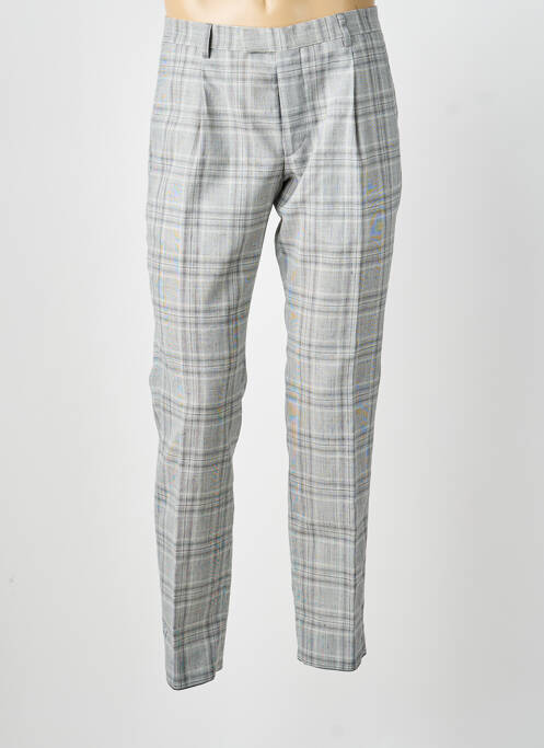 Pantalon chino fermeture zippée sous rabat avec crochet taille normale gris STRELLSON homme