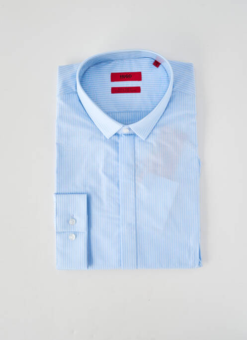 Chemise manches longues bleu HUGO BOSS homme