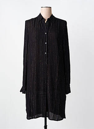 Robe mi-longue manches longues manches longues noir LIU JO femme
