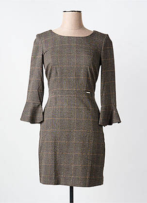 Robe courte manches 3/4 manches 3/4 beige LIU JO femme