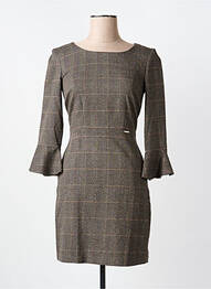 Robe courte manches 3/4 manches 3/4 beige LIU JO femme
