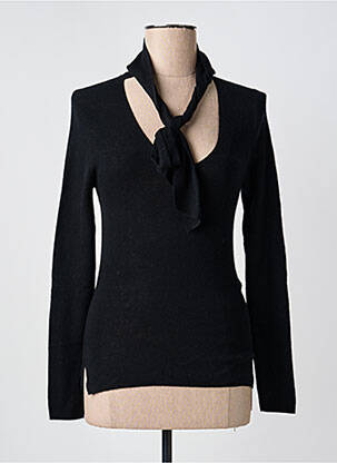 Pull coupe cintrée manches longues noir MARC CAIN femme