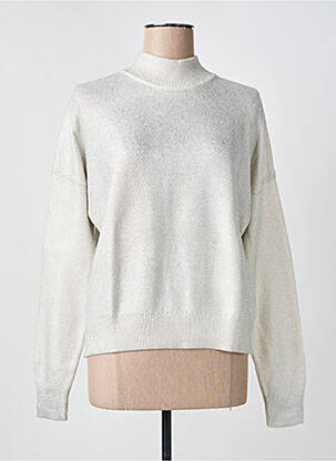 Pull stretch manches longues beige HUGO BOSS femme