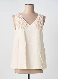 Top coupe fluide sans manche beige MARC CAIN femme