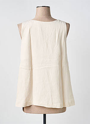 Top coupe fluide sans manche beige MARC CAIN femme