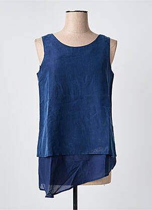 Top sans manche sans manche bleu HUGO BOSS femme