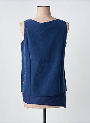 Top sans manche sans manche bleu HUGO BOSS femme