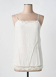 Top manches bretelles ajustables fines bretelles beige HUGO BOSS femme