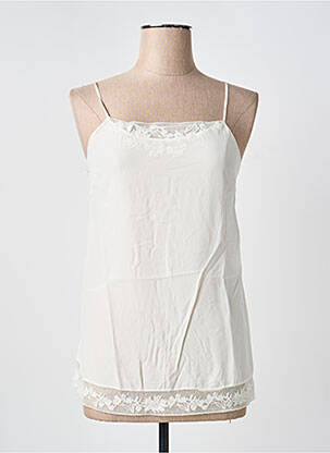 Top manches bretelles ajustables fines bretelles beige HUGO BOSS femme