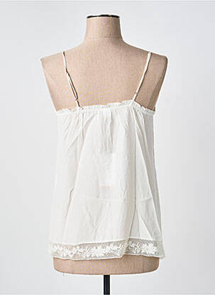 Top manches bretelles ajustables fines bretelles beige HUGO BOSS femme