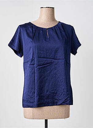 Top stretch manches courtes bleu HUGO BOSS femme