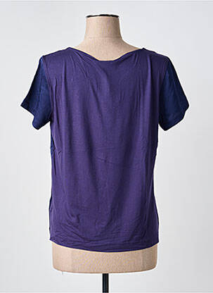Top stretch manches courtes bleu HUGO BOSS femme