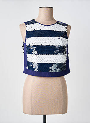 Top sans manche sans manche bleu MARC CAIN femme
