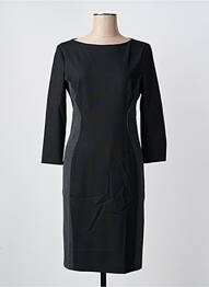 Robe mi-longue manches longues manches longues noir ARMANI femme