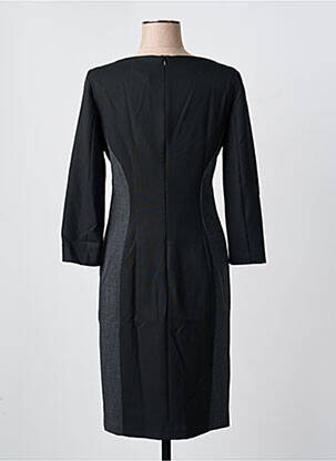 Robe mi-longue manches longues manches longues noir ARMANI femme