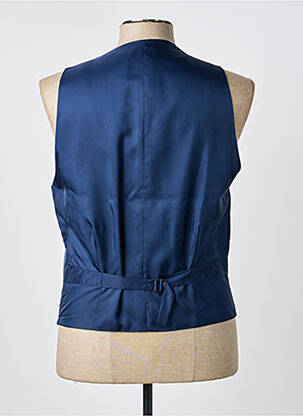 Gilet sans manche tissage chiné bleu STRELLSON homme