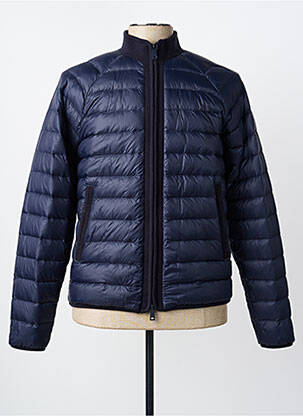 Doudoune manches longues sans capuche bleu ARMANI homme