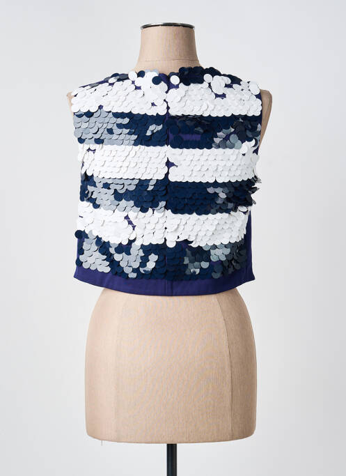 Top sans manche sans manche bleu MARC CAIN femme