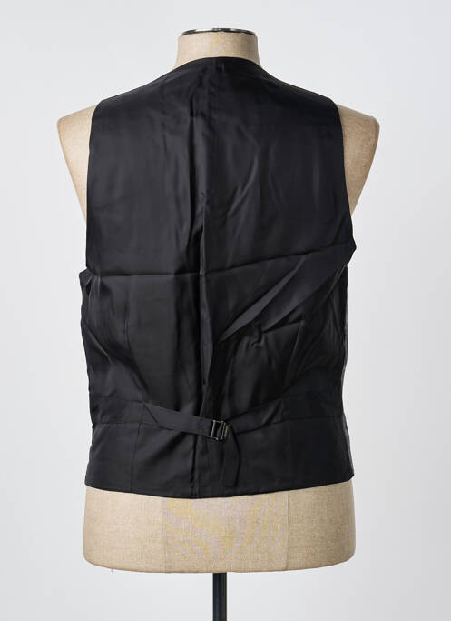 Gilet sans manche tissage chiné noir STRELLSON homme