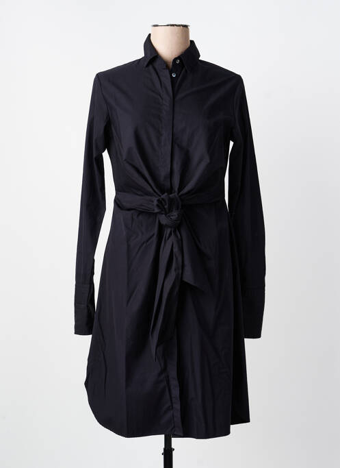 Robe mi-longue manches longues manches longues noir HUGO BOSS femme