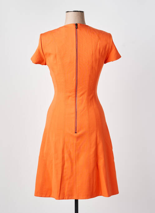 Robe mi-longue orange HUGO BOSS femme