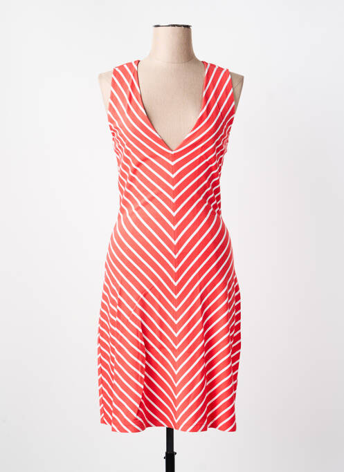 Robe mi-longue rouge ARMANI femme