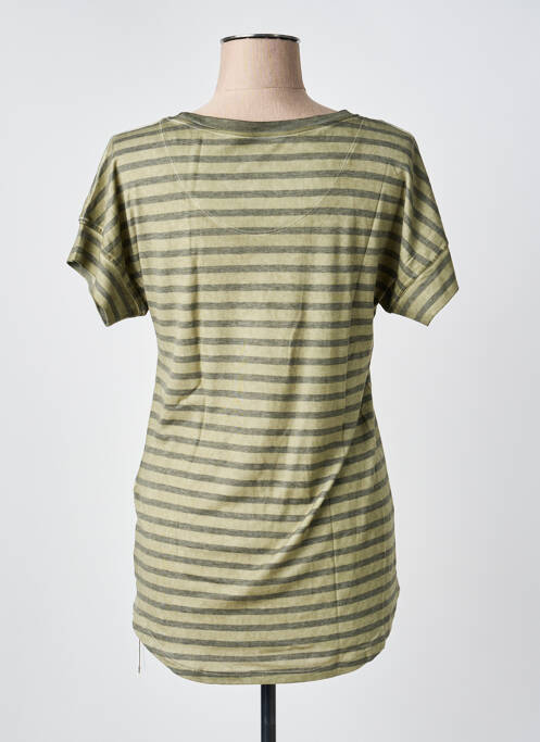 T-shirt sérigraphie manches courtes vert MARC CAIN femme