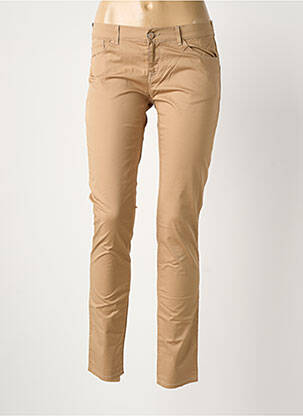Pantalon slim taille basse taille basse marron ARMANI femme