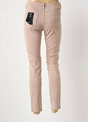 Pantalon 7/8 stretch taille normale marron ARMANI femme