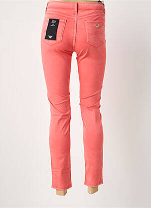 Jeans coupe slim taille basse taille basse rose EMPORIO ARMANI femme